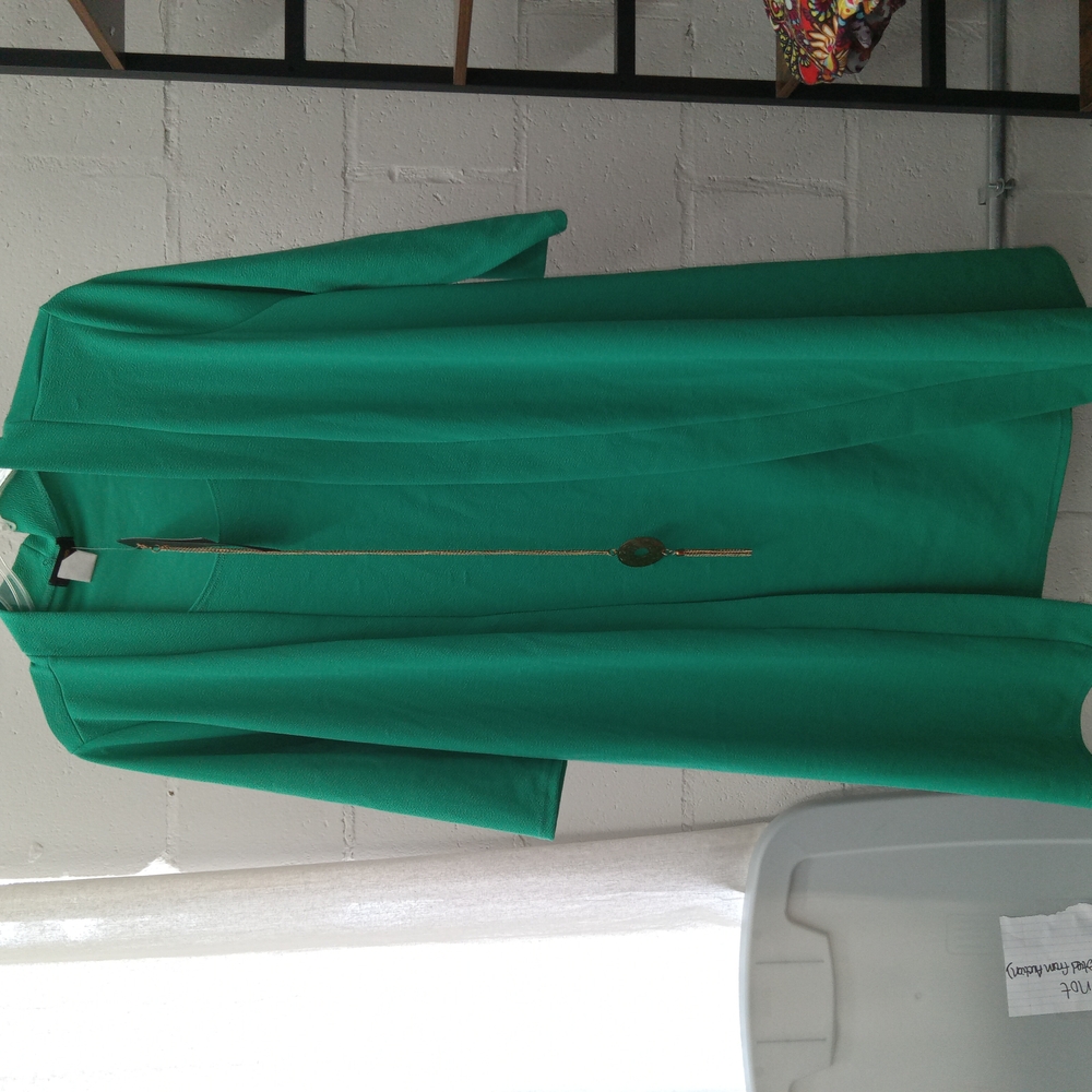 Vibrant Green Long Coat